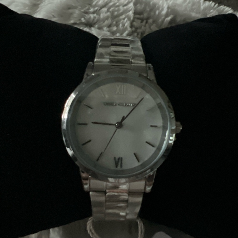 Vince Camuto Silver Dress Watch with Roman Numerals